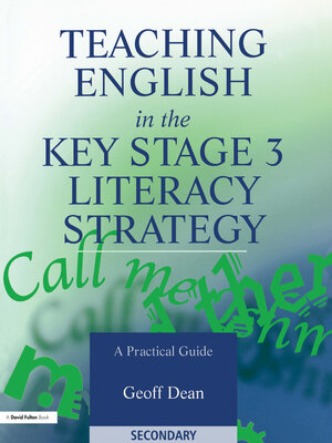 cover image of Teaching English in the Key Stage 3 Literacy Strategy